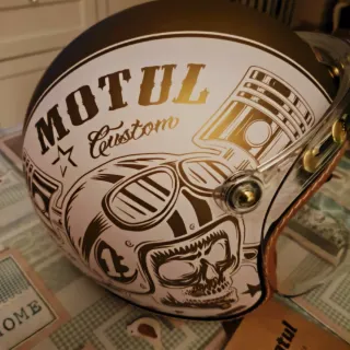 Casco Moto Retro M
