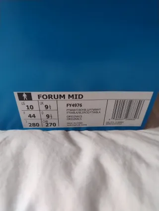 Zapatillas Adidas Forum Blancas y Azules