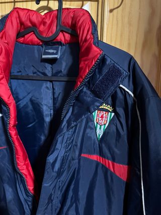 Chaquetón vintage Córdoba CF Umbro azul/rojo