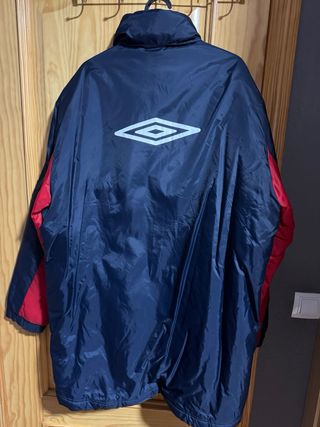 Chaquetón vintage Córdoba CF Umbro azul/rojo