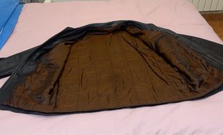 Abrigo de cuero bovino hombre