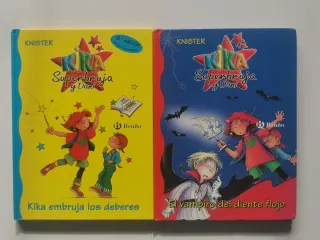 Lote 4 libros Kika Superbruja y Dani