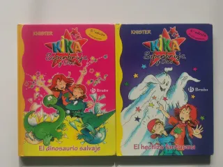 Lote 4 libros Kika Superbruja y Dani