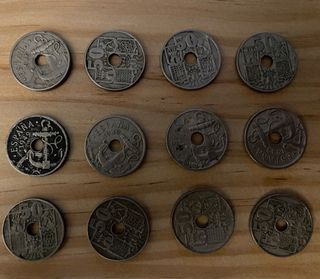 Conjunto di monete antiche Spagna Peseta