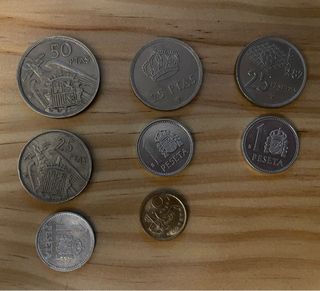 Conjunto di monete antiche Spagna Peseta