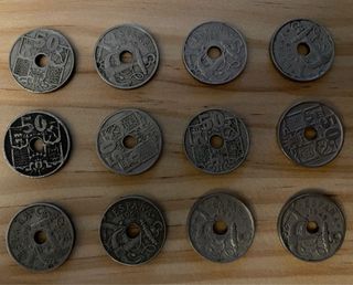 Conjunto di monete antiche Spagna Peseta