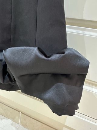 Vestido fiesta Zara negro volantes