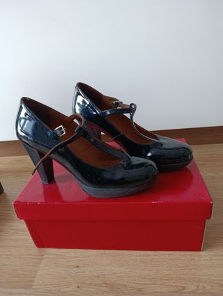 Zapatos charol DI FONTANA negros