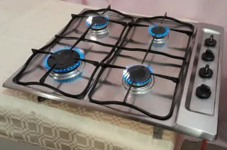 Encimera de gas butano 4 fuegos