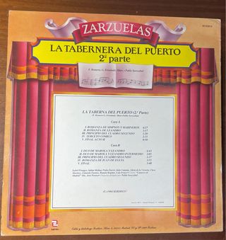 Vinilo Zarzuelas La Tabernera del Puerto