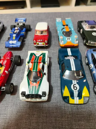 Pack 10 Coches Scalextric Coches Míticos de Altaya
