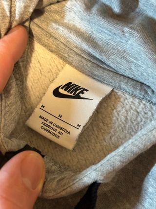 Sudadera Nike Gris y Negra con Cremallera