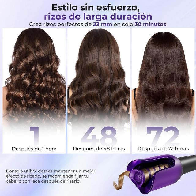 Rizador Pelo Moerae Automático Iones Negativos