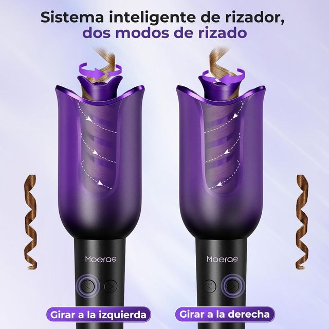 Rizador Pelo Moerae Automático Iones Negativos