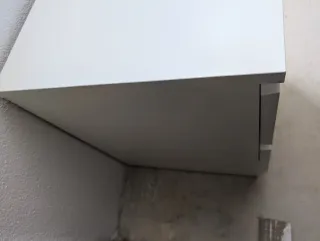 Mesita de noche MALM Ikea blanca