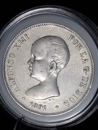 Lote 2 Monete Alfonso XIII - 1890 - 1891