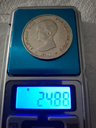 Lote 2 Monete Alfonso XIII - 1890 - 1891