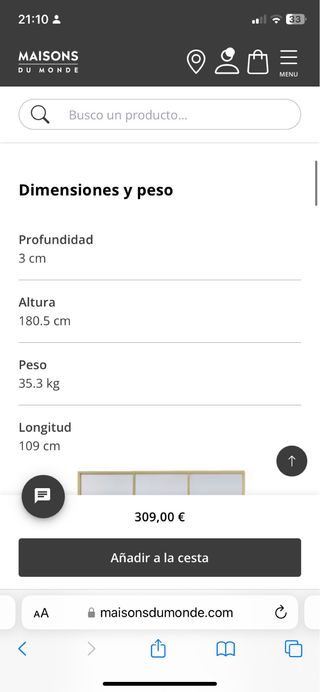 Espejo Grande Maison Du Monde