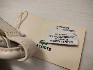 Bolso Lacoste Marrón y Blanco
