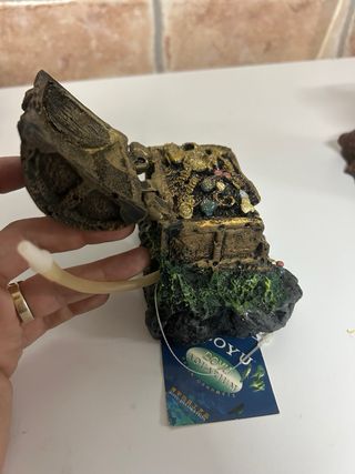 Oxigenador decorativo Acuario Cofre Tesoro