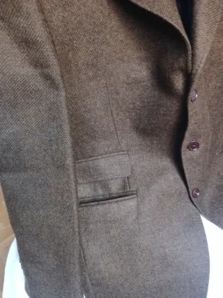 Chaqueta americana lana marrón