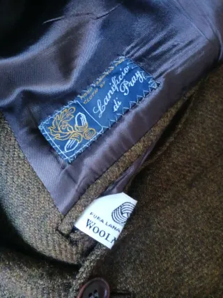 Chaqueta americana lana marrón