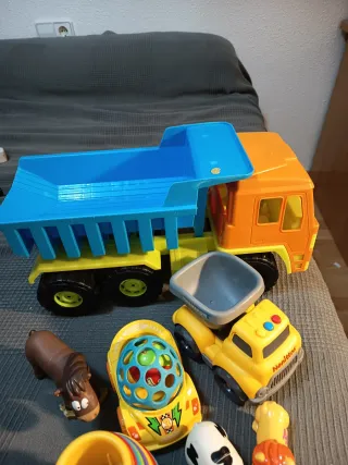 Lote de camión,coche basura con luces y sonido, et