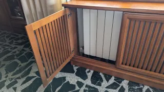 Conjunro de 2 muebles cubre radiador de madera