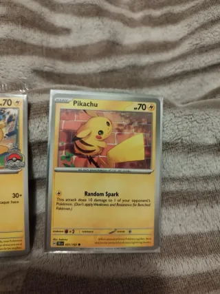 Lote 3 cartas Pokémon Pikachu