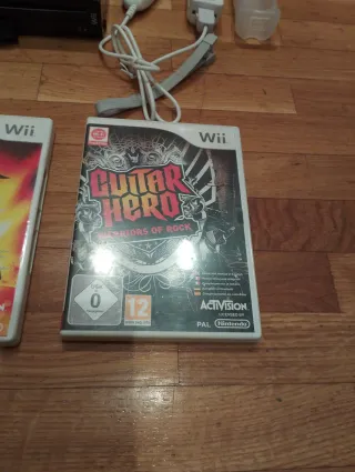 Pack Consola Wii Guitar Hero +2 Guitarras+3 Juegos