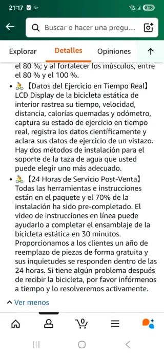 Bicicleta Estática Toputure