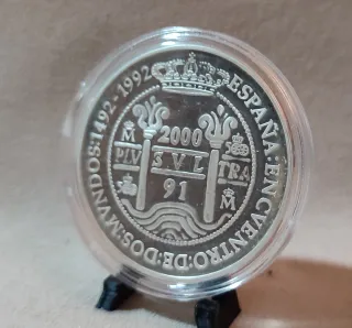 Moneta 2000 Pesetas Argento 1992