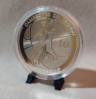 Moneta 10€ Argento Campioni del Mondo Pallacanestro