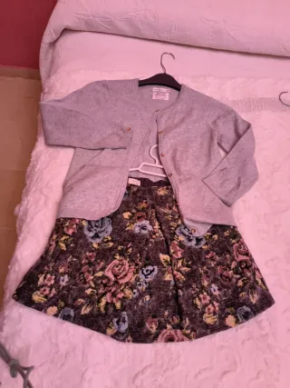 Falda invierno T.11/12 floral