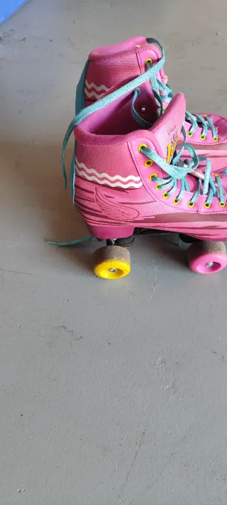 Patines tradicionales rosas y azules