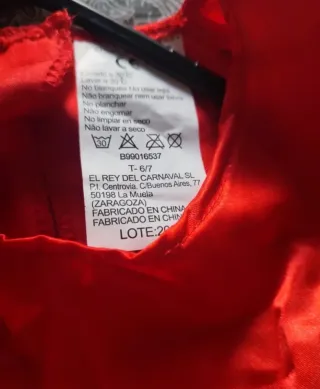 Disfraz Paje Gaspar Infantil Rojo y Dorado