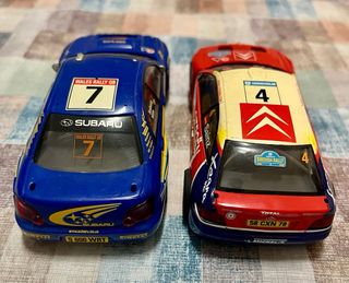 2 Coches Scalextric Rally Citroën y Subaru
