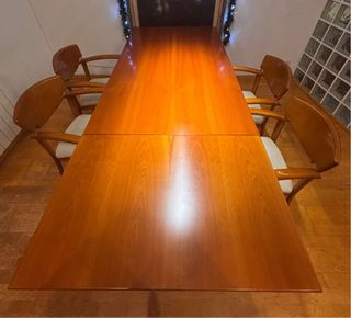 Mesa comedor madera con 4 sillas