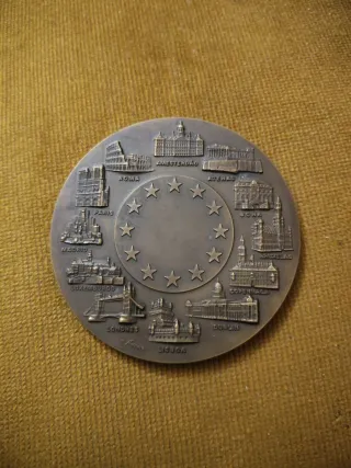 Medalla Air Portugal Euro Avión Mapa