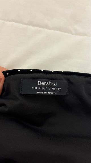 Top terciopelo negro con brillos