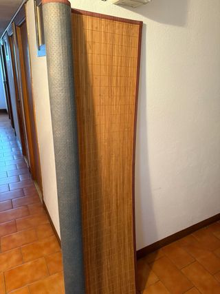 Alfombra de bambú