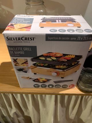 Raclette Grill SilverCrest Bambú 4 personas