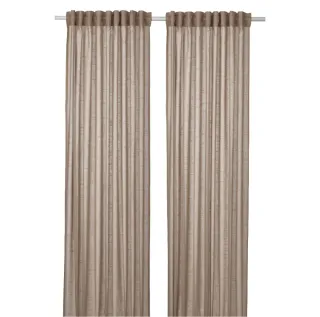 Pack de 4 cortinas IKEA Silverlönn Beige