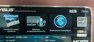 Portátil Asus a53s i7 - buen estado