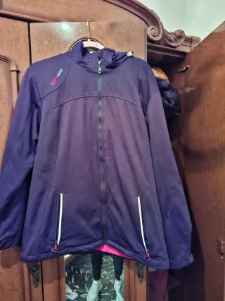 Abrigo Björn Negro y Rosa