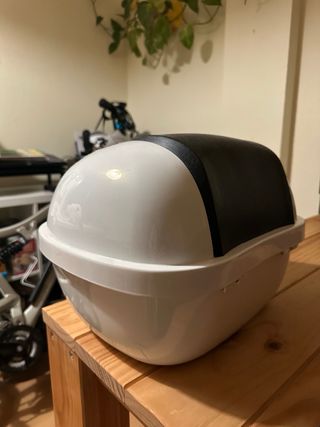 Baúl blanco crudo para casco