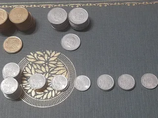 Collezione di monete antiche di Pesetas spagnole