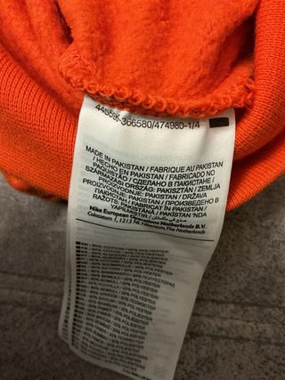 Sudadera Nike naranja talla S