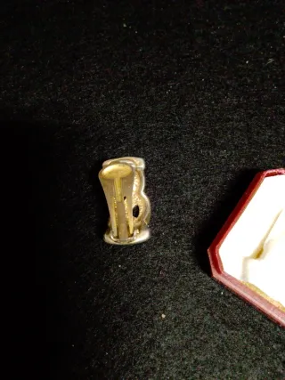 Pendientes antiguos fantasía oro y plata