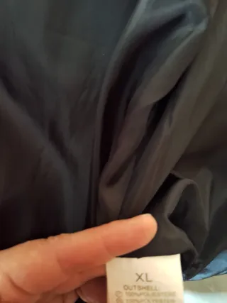 Chaqueta acolchada negra talla XL